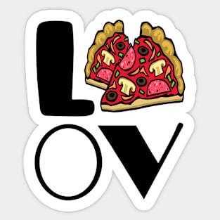 Love Pizza - Is There Anyone Who Doesn't Love Pizza? Sticker